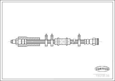 Brake Hose CORTECO 19018138