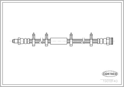 Brake Hose CORTECO 19018140