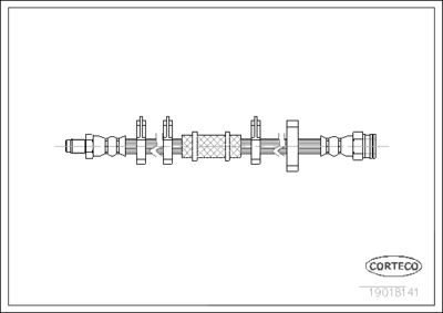 Brake Hose CORTECO 19018141