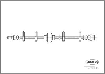 Brake Hose CORTECO 19018146