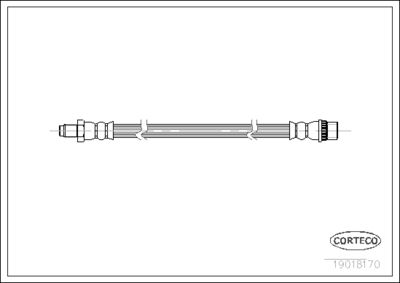 Brake Hose CORTECO 19018170