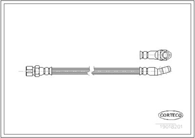 Brake Hose CORTECO 19018201
