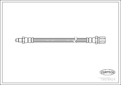 Brake Hose CORTECO 19018424