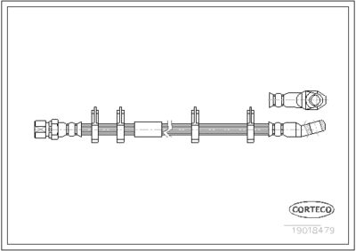 Brake Hose CORTECO 19018479