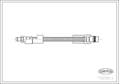Brake Hose CORTECO 19018513