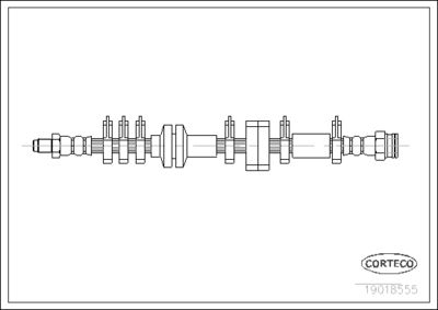 Brake Hose CORTECO 19018555