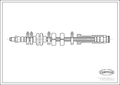 Brake Hose CORTECO 19018560