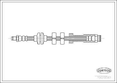 Brake Hose CORTECO 19018561