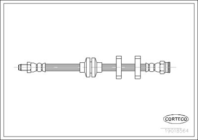 Brake Hose CORTECO 19018564