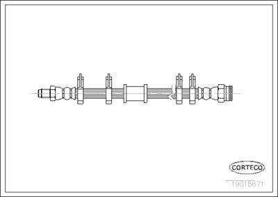 Brake Hose CORTECO 19018671