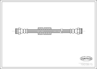 Brake Hose CORTECO 19018675