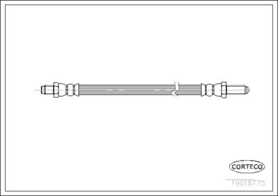 Brake Hose CORTECO 19018775