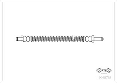 Brake Hose CORTECO 19018781