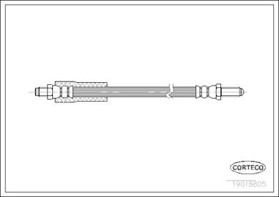 Brake Hose CORTECO 19018805