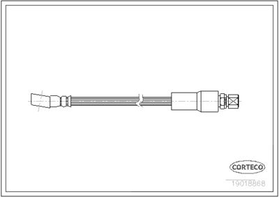 Brake Hose CORTECO 19018868
