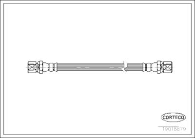 Brake Hose CORTECO 19018879