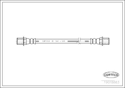 Brake Hose CORTECO 19018883