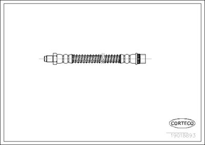 Brake Hose CORTECO 19018893