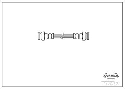 Brake Hose CORTECO 19020130