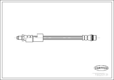 Brake Hose CORTECO 19020131