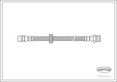 Brake Hose CORTECO 19020441