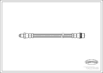 Brake Hose CORTECO 19020688
