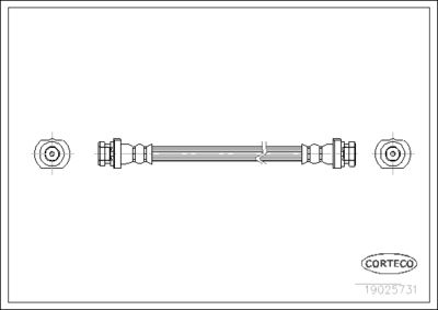 Brake Hose CORTECO 19025731