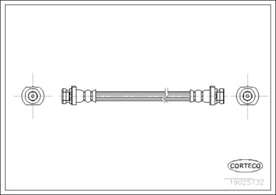 Brake Hose CORTECO 19025732