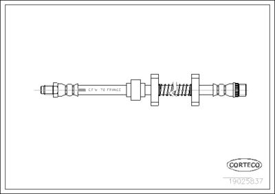 Brake Hose CORTECO 19025837