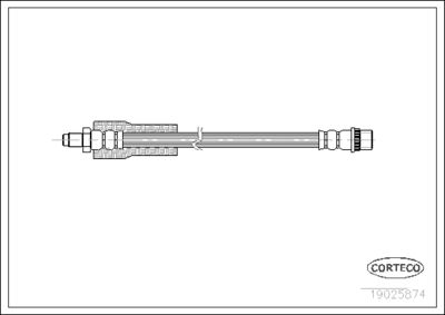Brake Hose CORTECO 19025874