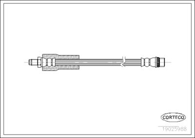 Brake Hose CORTECO 19025988