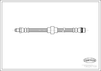 Brake Hose CORTECO 19026709