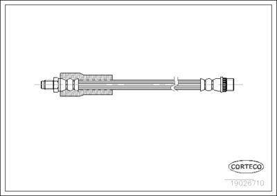Brake Hose CORTECO 19026710