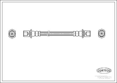 Brake Hose CORTECO 19029821