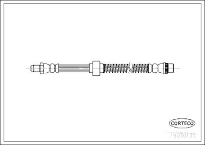 Brake Hose CORTECO 19030135