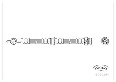 Brake Hose CORTECO 19030294
