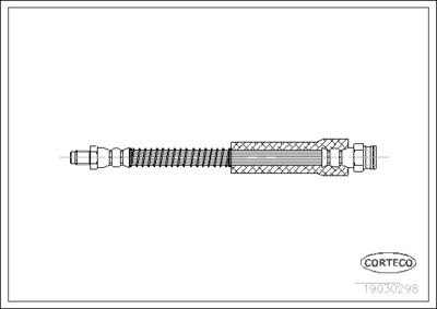 Brake Hose CORTECO 19030298
