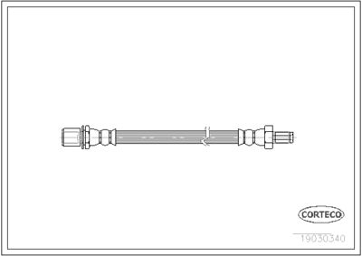 Brake Hose CORTECO 19030340