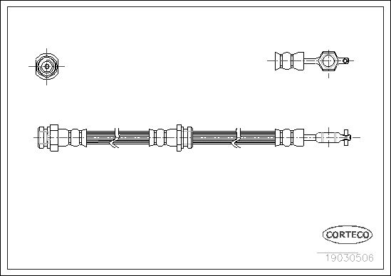 CORTECO 19030506 Brake Hose