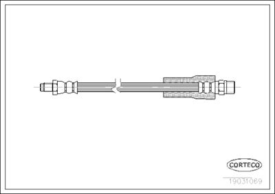 Brake Hose CORTECO 19031069