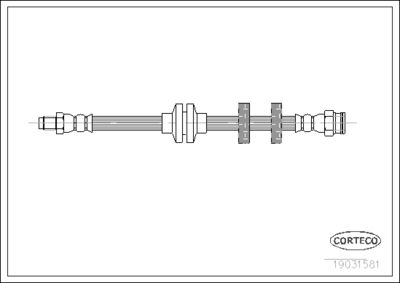 Brake Hose CORTECO 19031581