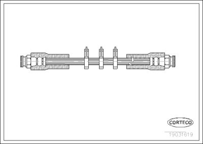 Brake Hose CORTECO 19031619