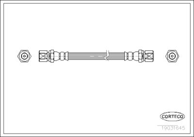 Brake Hose CORTECO 19031645
