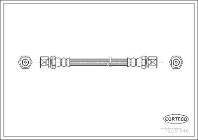 Brake Hose CORTECO 19031646