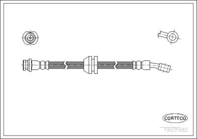 Brake Hose CORTECO 19031682