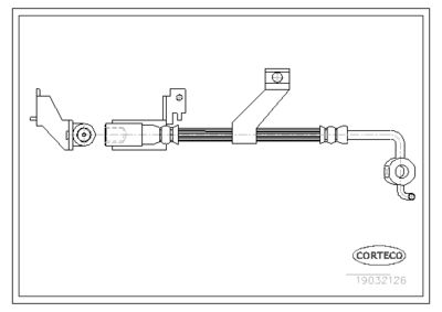 Brake Hose CORTECO 19032126