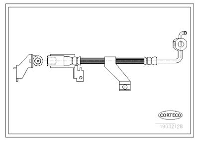 Brake Hose CORTECO 19032128