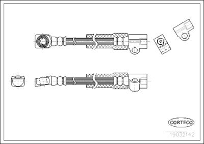 Brake Hose CORTECO 19032142