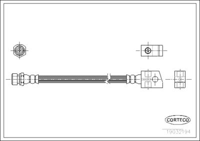 Brake Hose CORTECO 19032194