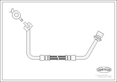 Brake Hose CORTECO 19032196